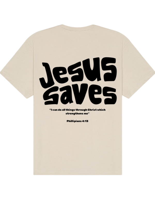 Angelic “Jesus Saves” Tee